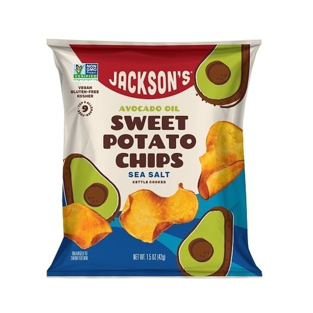 Jacksons Sea Salt Sweet Potato Chips in Avocado Oil, 1.5 Ounce -- 12 per case