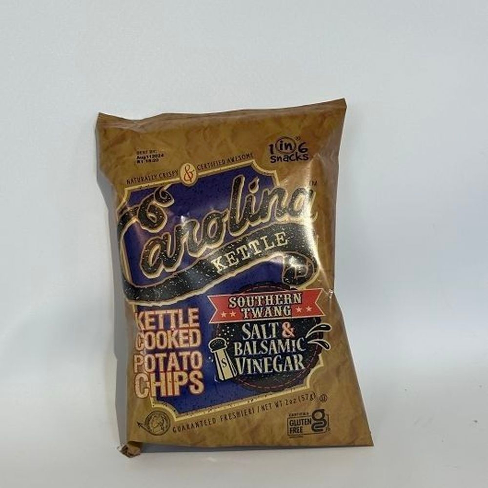 Carolina Salt and Balsamic Vinegar Kettle Cooked Potato Chips, 2 Ounce -- 20 per case