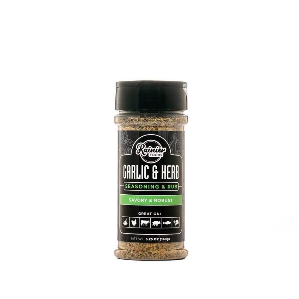 Rainier Foods Garlic and Herb Seasoning and Rub, 5.25 Ounce -- 6 per case