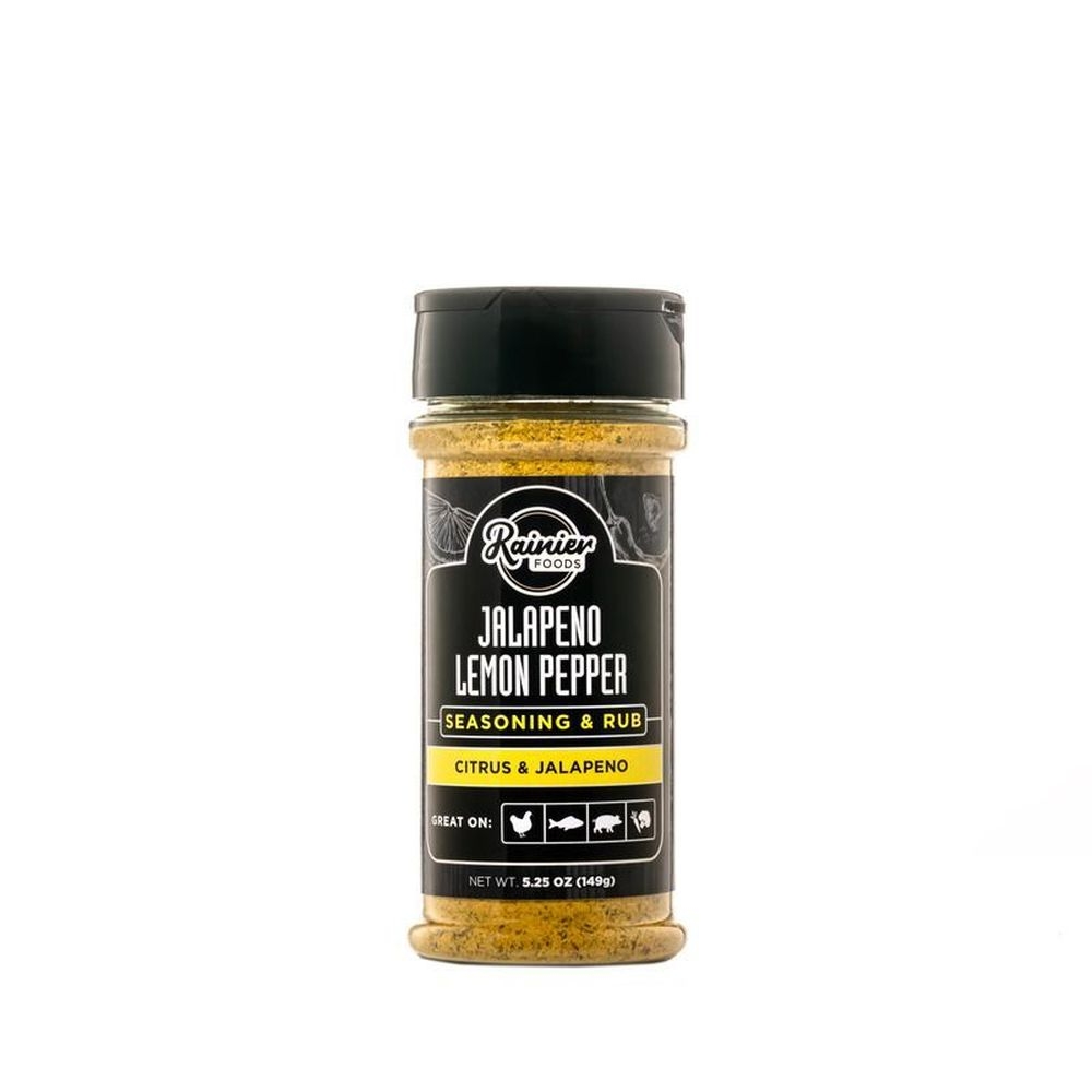 Rainier Foods Jalapeno Lemon Pepper Seasoning and Rub, 5.25 Ounce -- 6 per case