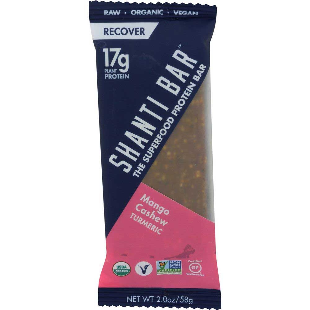 Shanti Balance Organic Recover Mango Cashew Turmeric Protein Bar, 2 Ounce -- 12 per case
