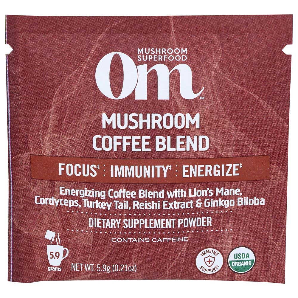 Om Organic Mushroom Coffee Blend, 0.20 Ounce -- 10 per case