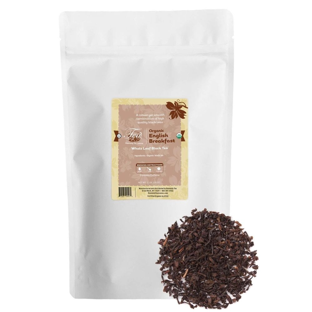 Heavenly Tea Leaves Organic English Breakfast Black Tea, 16 Ounce