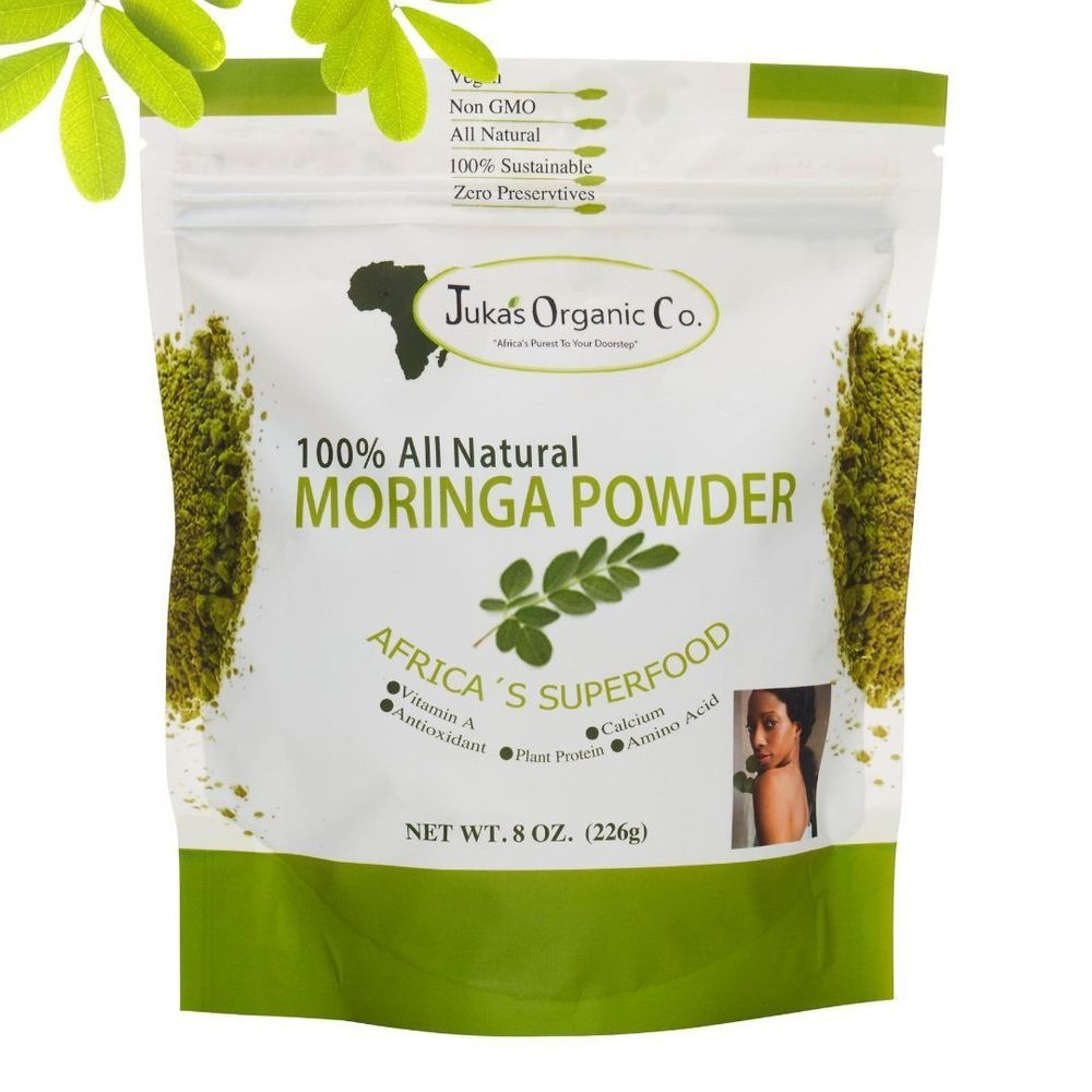 Jukas Organic Moringa Powder, 8 Ounce -- 12 per case