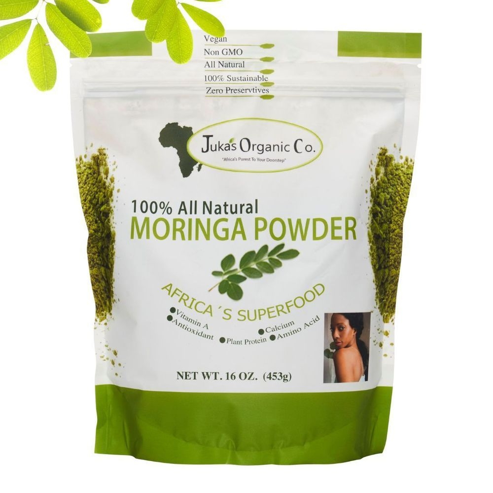 Jukas Organic Moringa Powder, 16 Ounce -- 12 per case