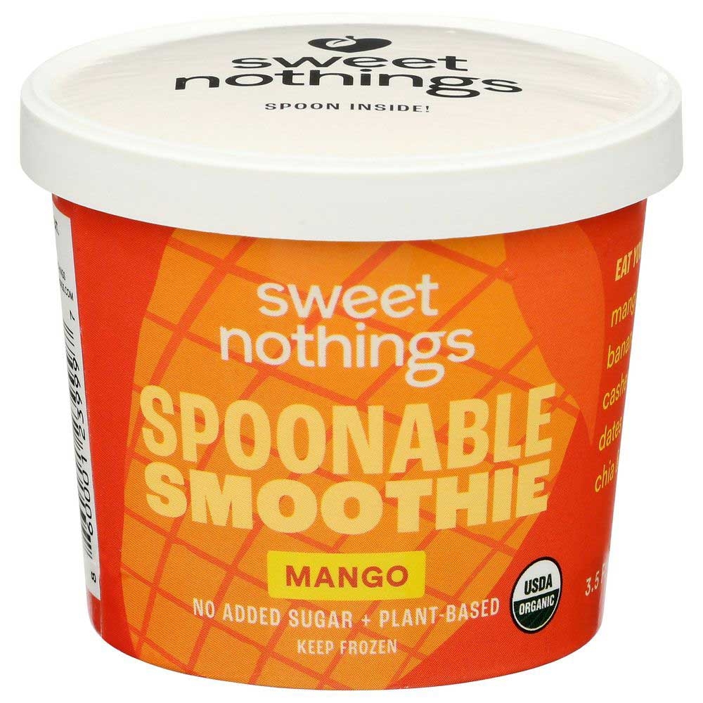 Sweet Nothings Organic Plant Based Mango Spoonable Smoothie Snack, 3.5 Fluid Ounce -- 12 per case