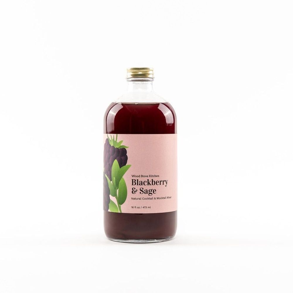 Wood Stove Kitchen Blackberry and Sage Mixer, 16 Fluid Ounce -- 12 per case
