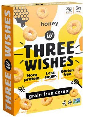 Three Wishes Honey Cereal, 8.6 Ounce -- 6 per case