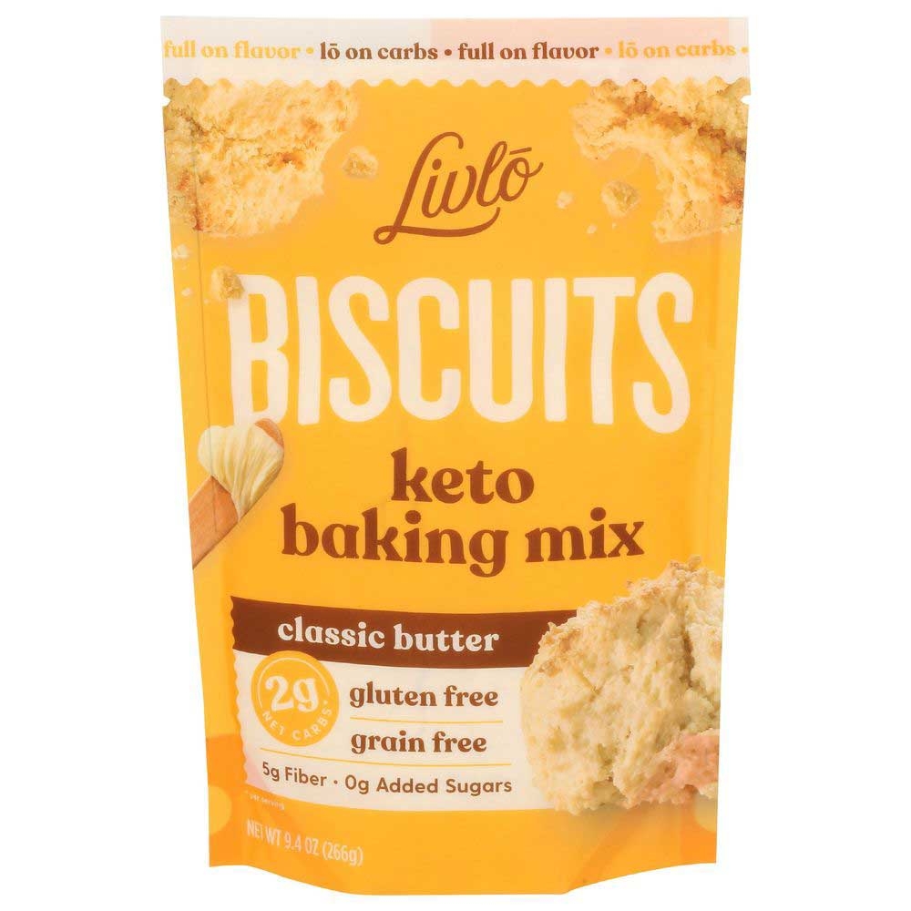 Livlo Classic Butter Biscuit Keto Baking Mix, 9.4 Ounce
