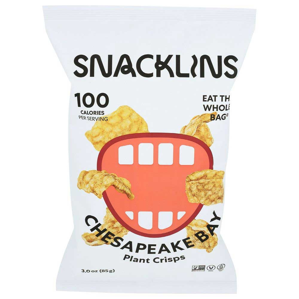 Snacklins Chesapeake Bay Plant Crisps, 3 Ounce -- 12 per case