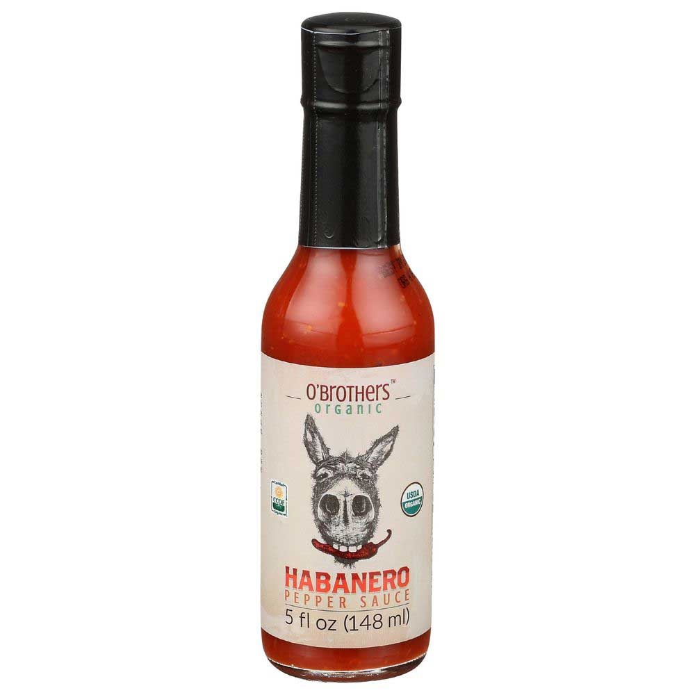 OBrothers Organic Habanero Pepper Sauce, 5 Fluid Ounce -- 12 per case