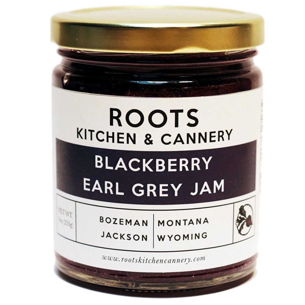 Roots Kitchen and Cannery Blackberry Earl Grey Jam, 9.5 Ounce -- 6 per case