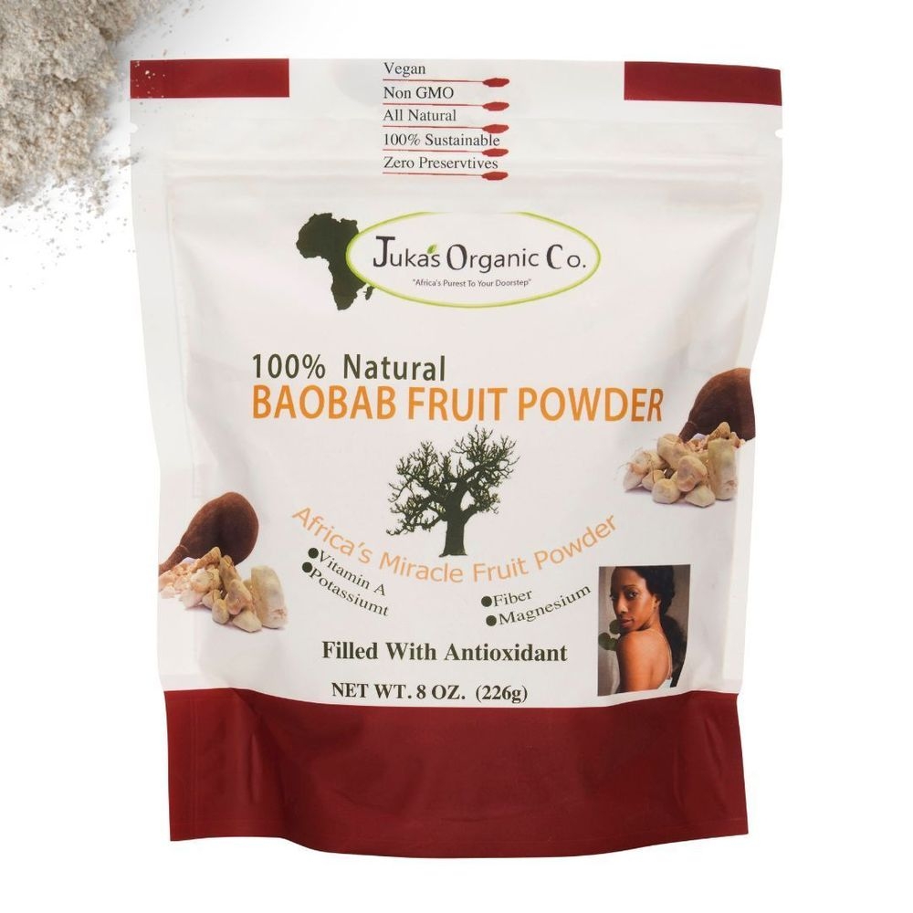 Jukas Organic Baobab Powder, 8 Ounce -- 12 per case