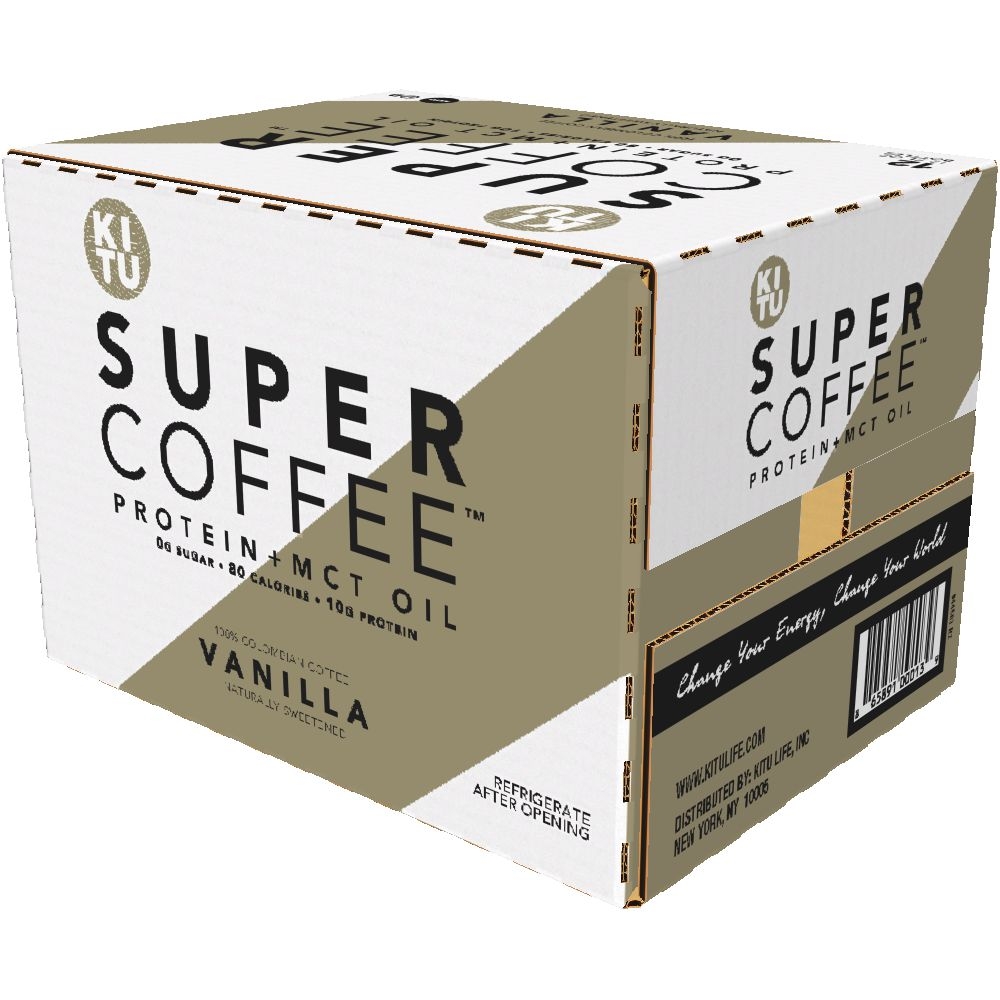 Super Coffee - Vanilla Bean, 12 Fluid Ounce -- 12 per case.