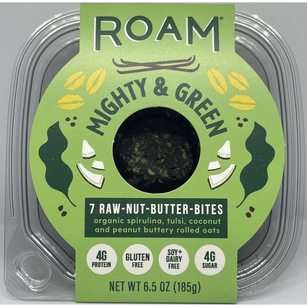 Roam Mighty and Green Raw Energy Bites, 6.5 Ounce -- 12 per case