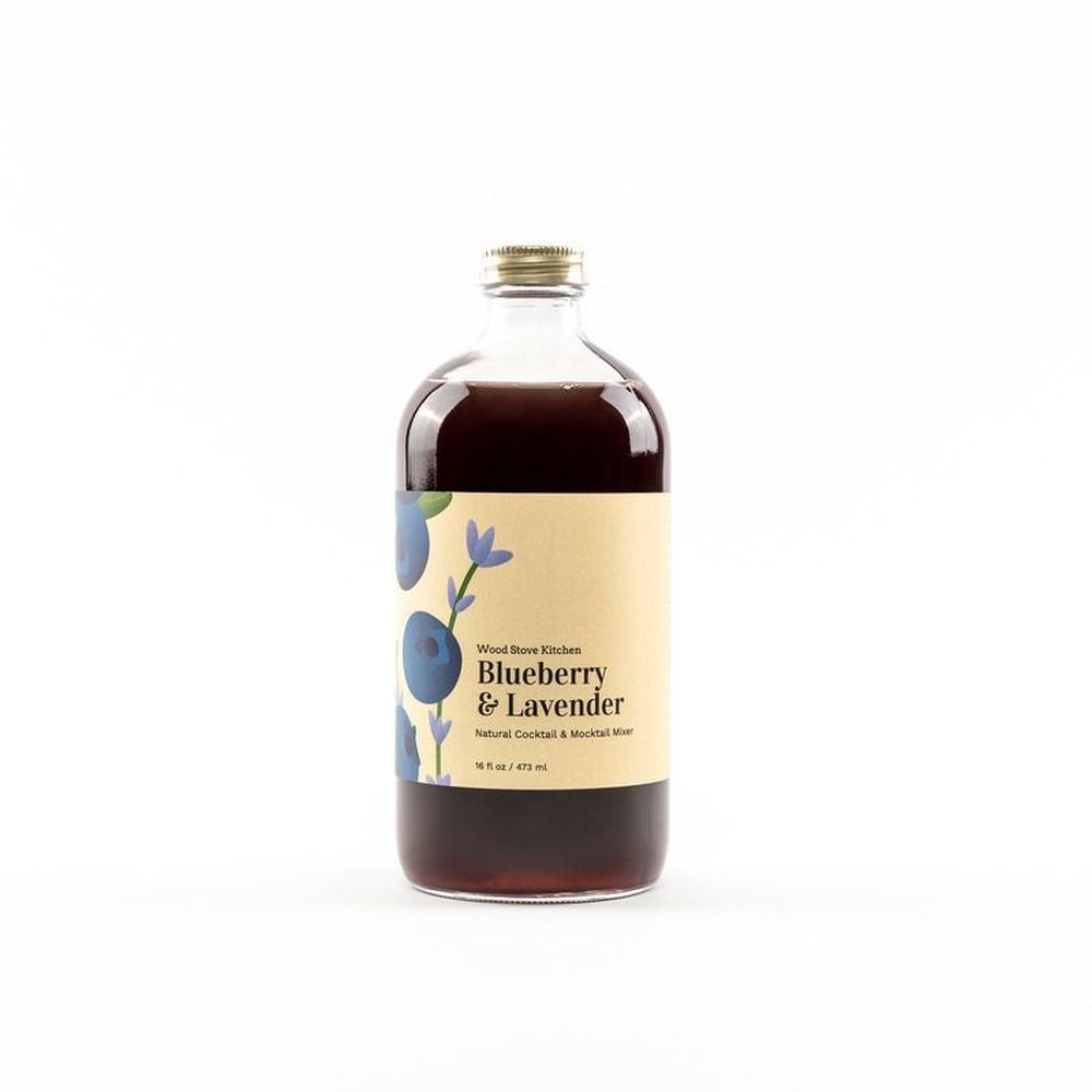 Wood Stove Kitchen Blueberry and Lavender Mixer, 16 Fluid Ounce -- 12 per case
