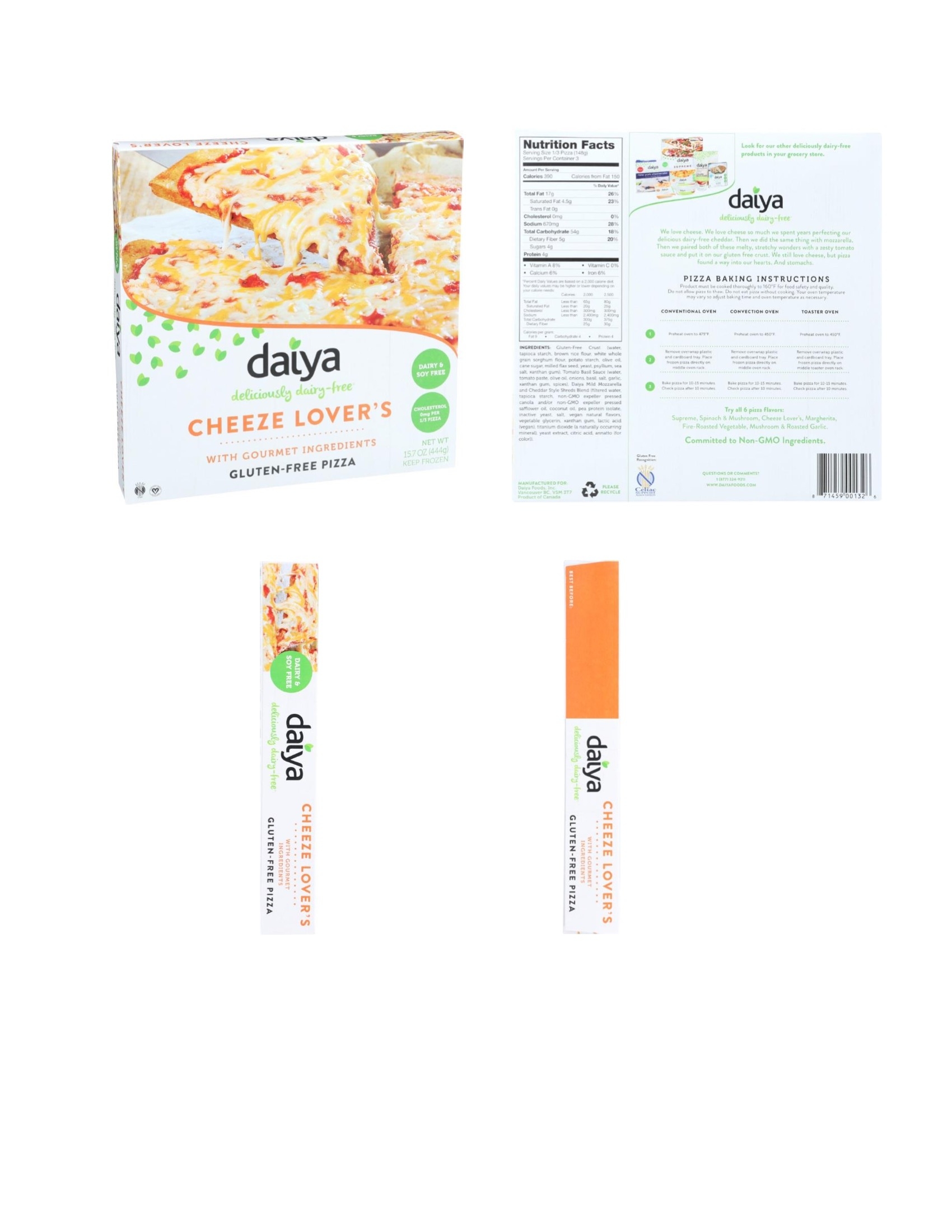 Daiya Cheeze Lovers Pizza, 15.7 Ounce -- 8 per case