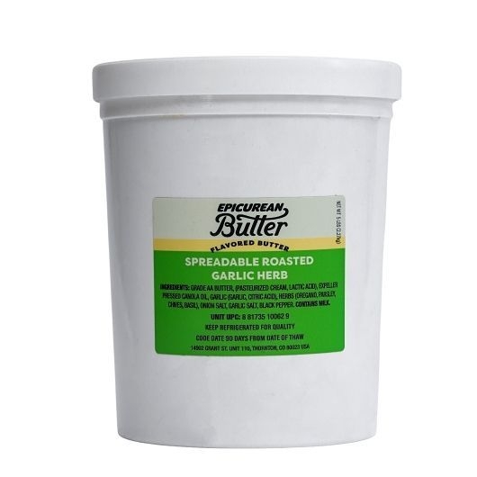 Epicurean Butter Roasted Garlic Herb Butter, 5 Pound -- 2 per case