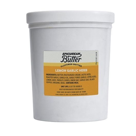 Epicurean Butter Lemon Garlic Herb Butter, 80 Ounce -- 2 per case