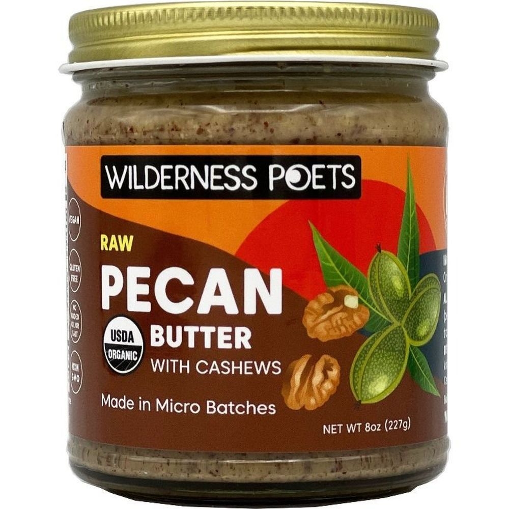 Wilderness Poets Organic Pecan Butter, 8 Ounce -- 12 per case