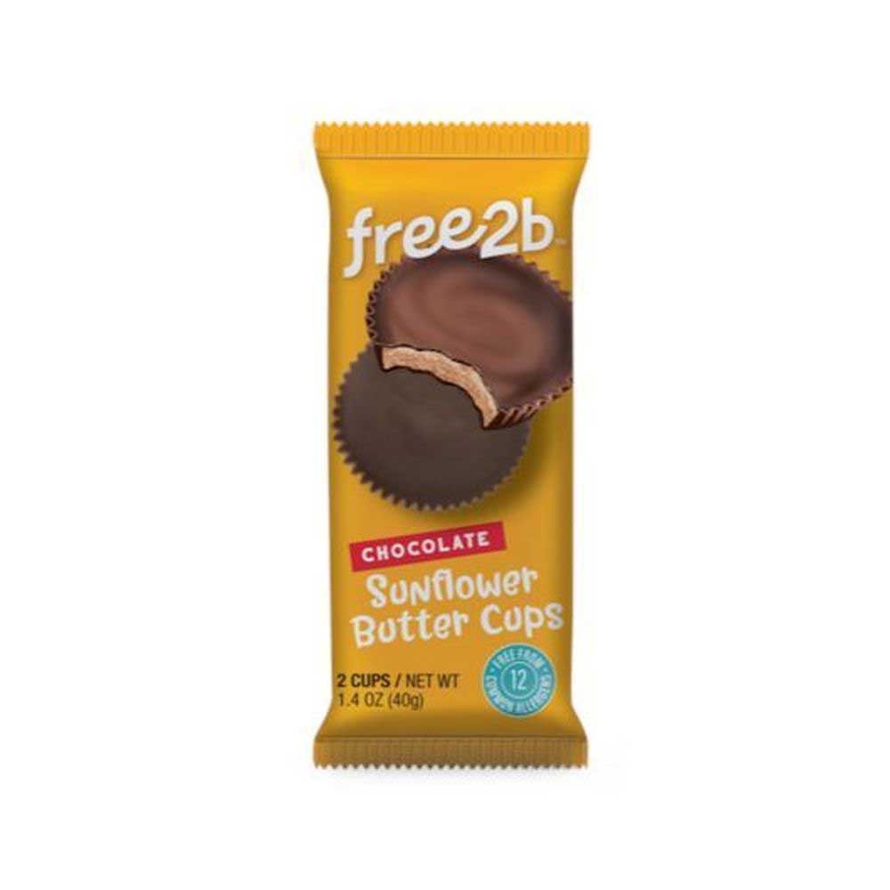 Free2b Chocolate Sunflower Butter Cups, 1.4 Ounce -- 72 per case