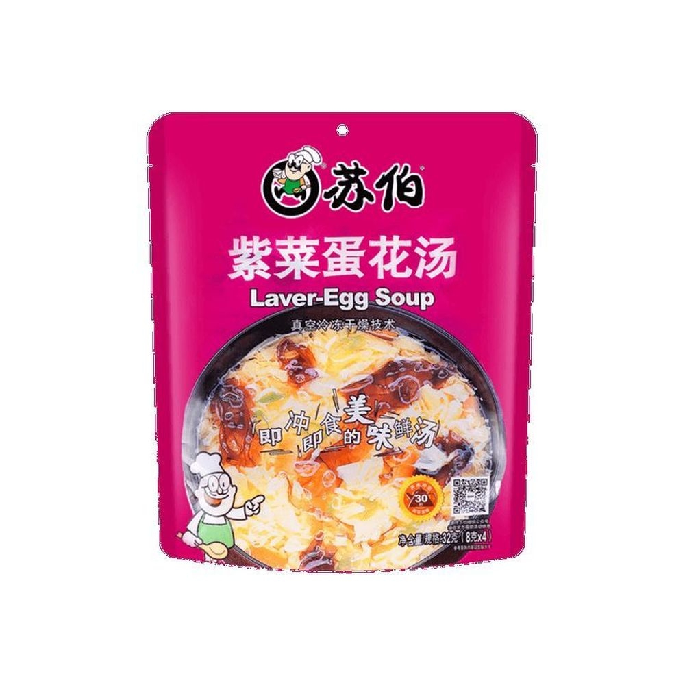 Success Import USA Subo Laver-Egg Seaweed Instant Soup, 1.12 Ounce Pouch -- 24 per case