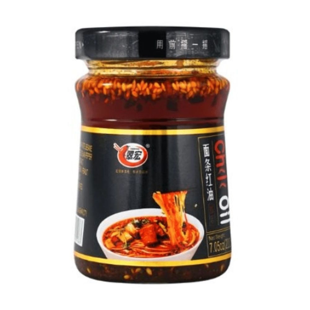 Success Import USA CuiHong Chili Oil for Noodles, 7.05 Ounce Bottle -- 12 per case