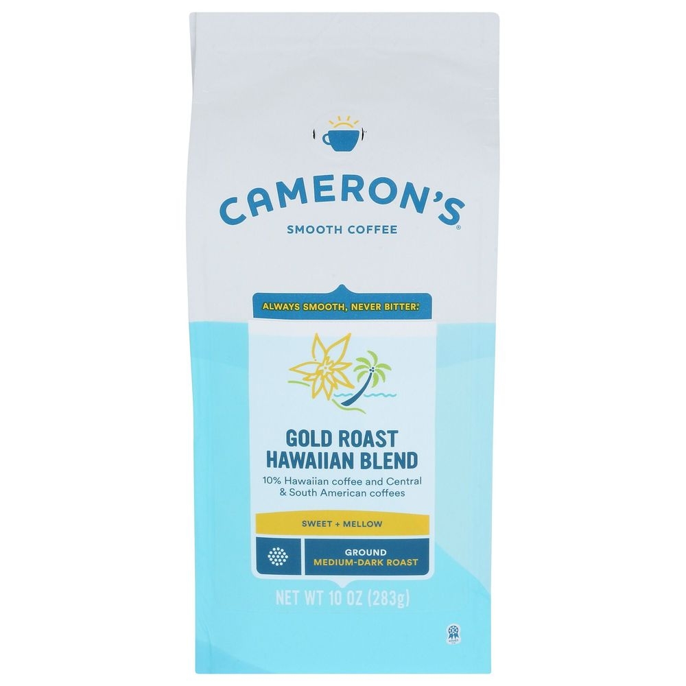 Camerons Gold Roast Hawaiian Blend Ground Coffee, 10 Ounce -- 6 per case