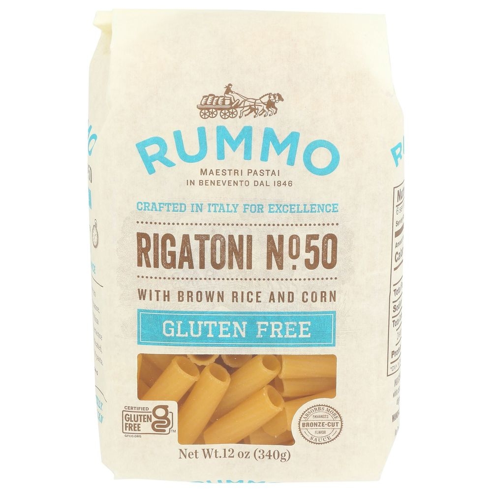 Rummo No.50 Gluten Free Rigatoni Pasta, 12 Ounce -- 12 per case
