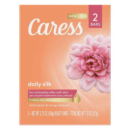 Caress Daily Silk Beauty Bar Soap, 3.15 Ounce - 2 per pack -- 24 packs per case.