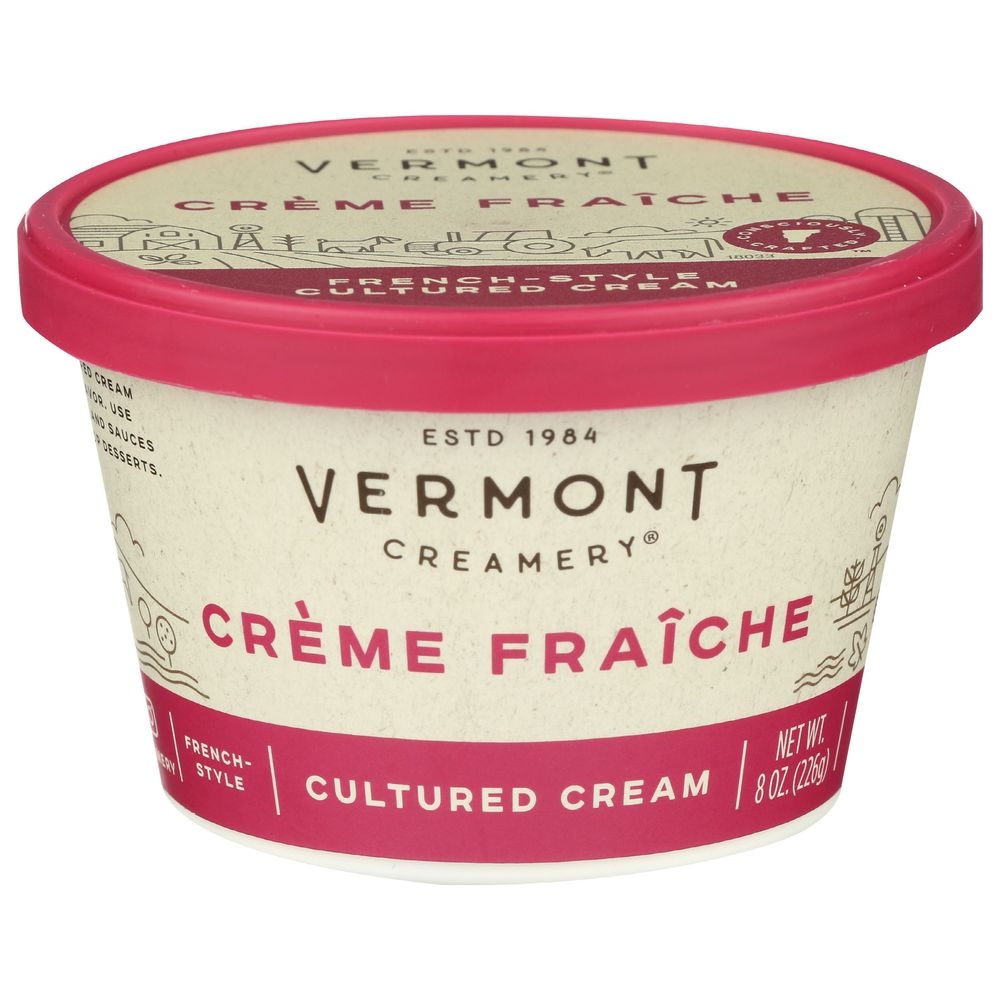 Vermont Creamery French Style Cultured Fresh Cream, 8 Ounce -- 12 per case