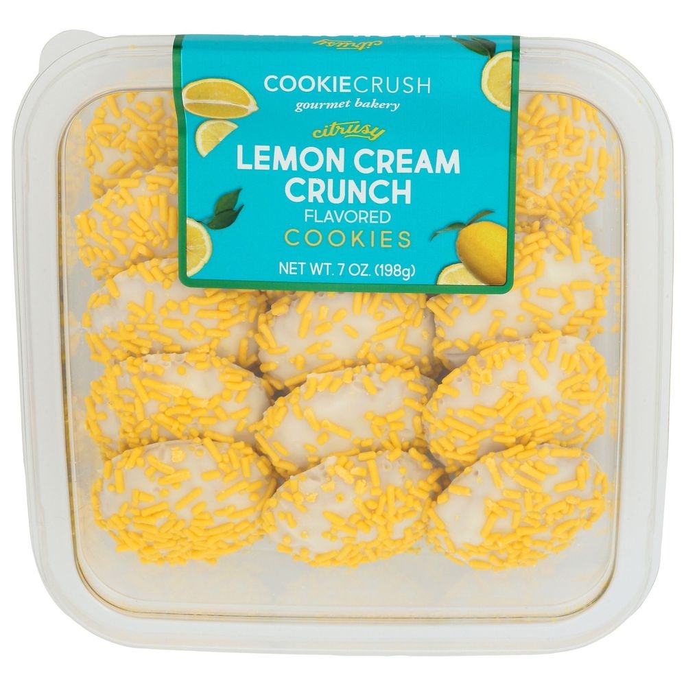 Cookie Crush Lemon Cream Crunch Cookies, 7 Ounce -- 12 per case
