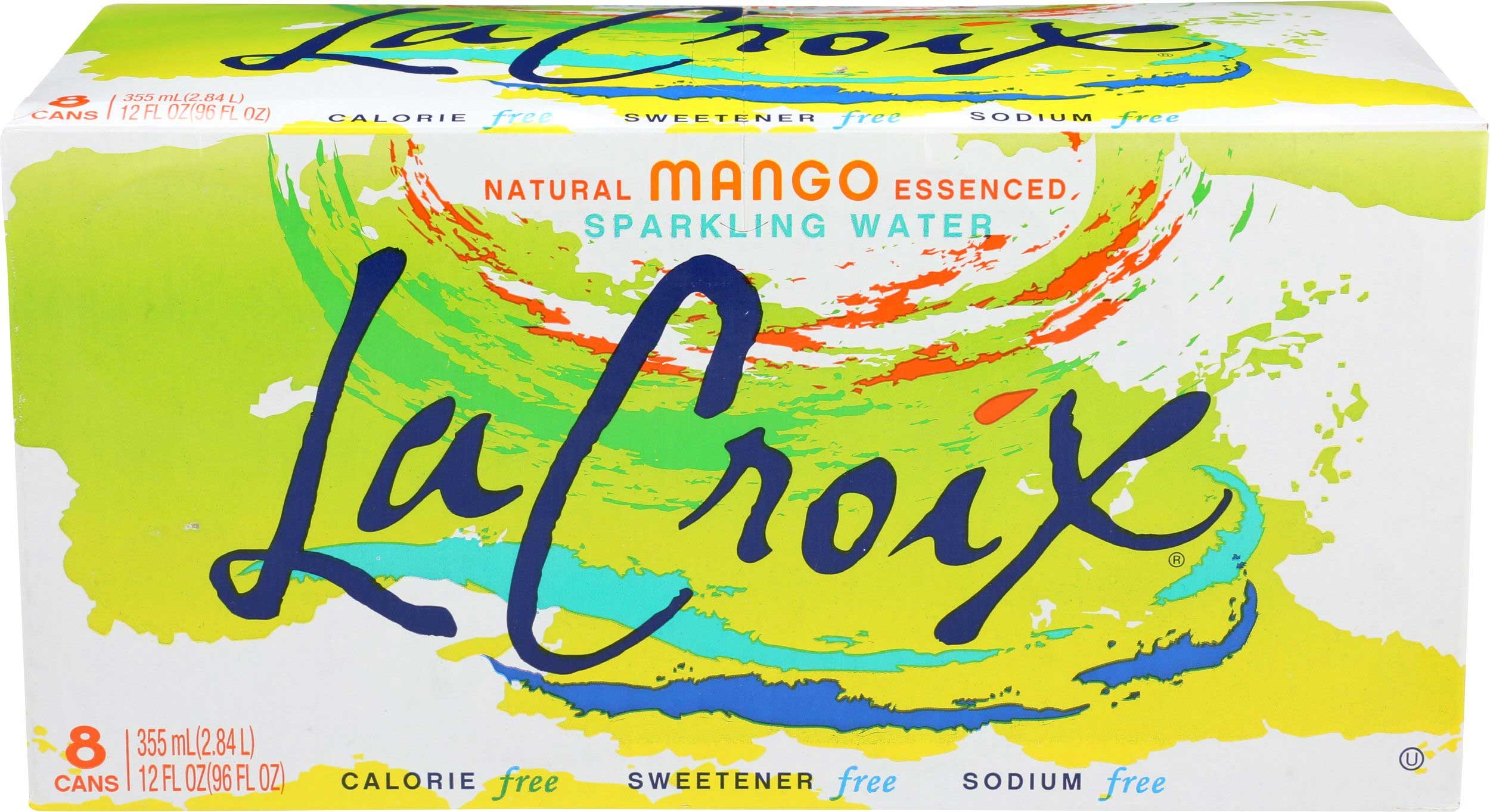 La Croix Mango Sparkling Water, 96 Fluid Ounce -- 3 per case