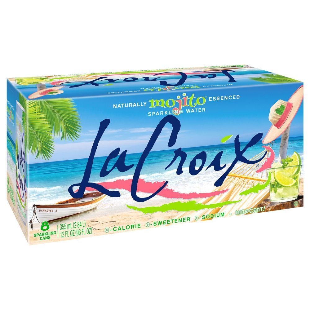 Lacroix Mojito Essenced Sweetened Sparkling Water, 12 Fluid Ounce -- 24 per case