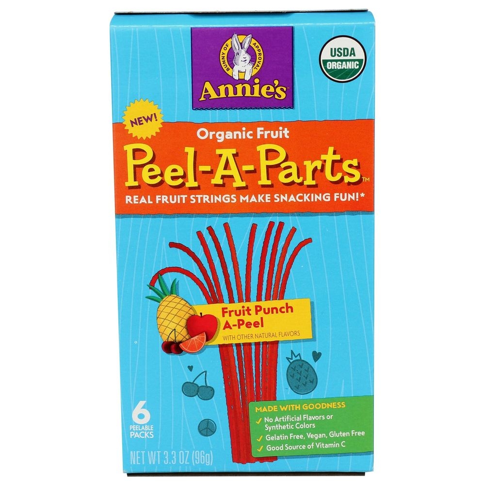 Annies Homegrown Fruit Peel a Part Fruit Punch, 3.3 Ounce -- 8 per case