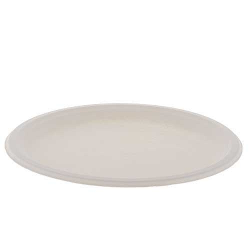 EarthChoice Natural PFAS Free Compostable Plate, 10.24 inch Diameter -- 500 per case