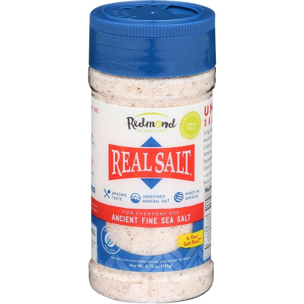 Redmond Real Salt Ancient Fine Sea Salt, 4.75 Ounce
