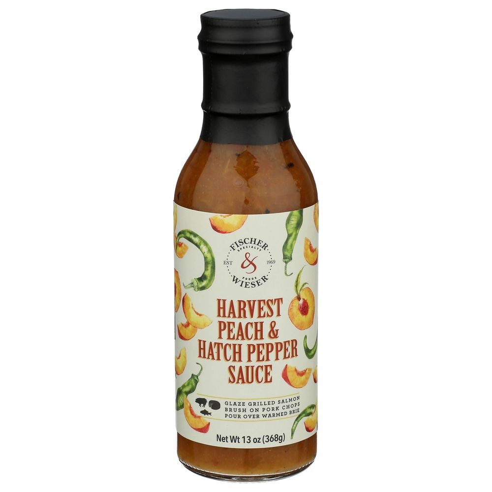 Fischer and Wieser Harvest Peach and Hatch Pepper Sauce, 13 Fluid Ounce -- 6 per case