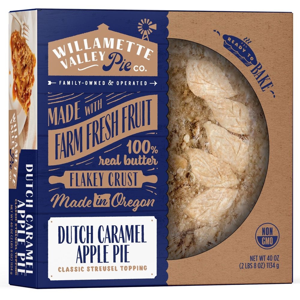 Willamette Valley Dutch Caramel Apple Pie, 40 Ounce -- 4 per case