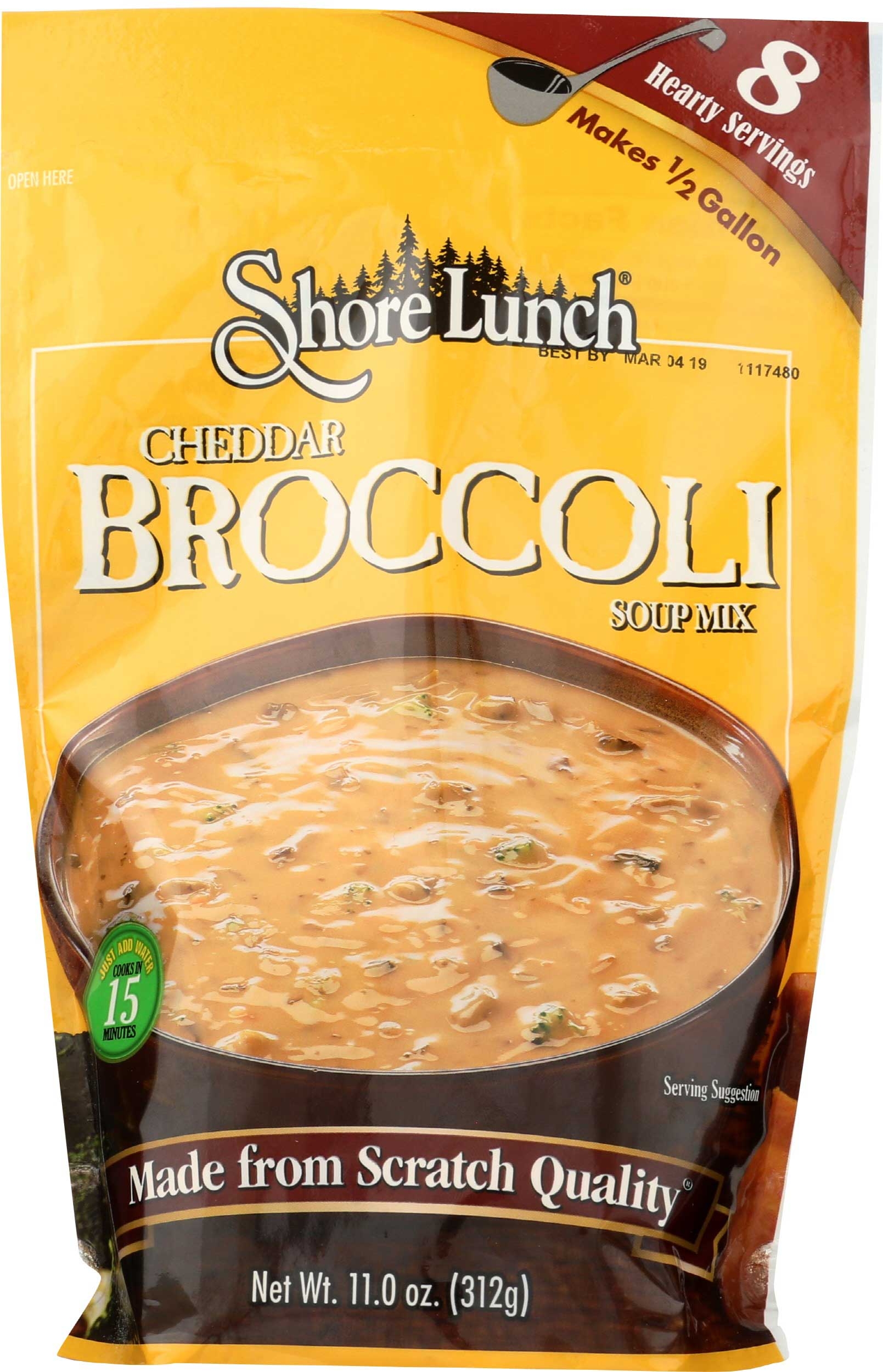 Shore Lunch Cheddar Broccoli Soup Mix, 11 Ounce -- 6 per case