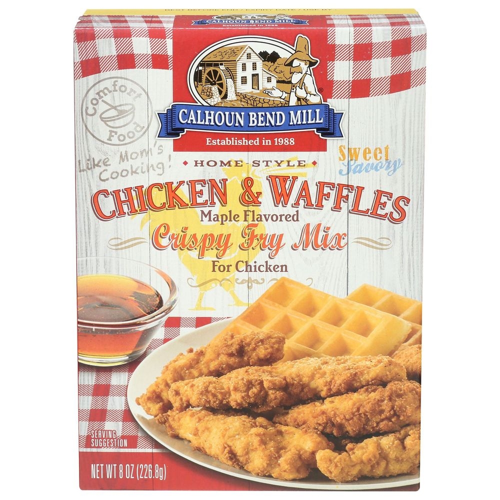 Calhoun Bend Mill Chicken and Waffles Crispy Fry Mix, 8 Ounce -- 6 per case