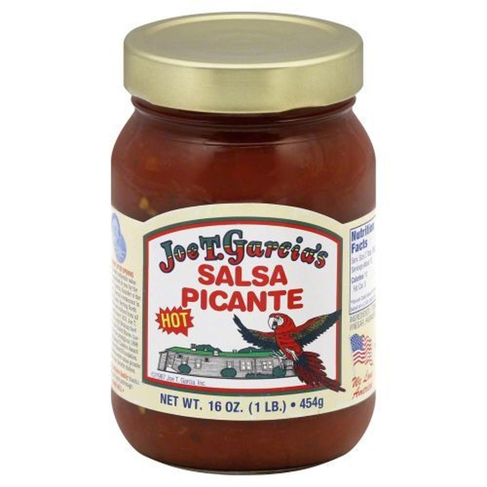 Joe T Garcias Hot Salsa Picante, 16 Ounce -- 12 per case