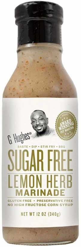 G Hughes Smokehouse Sugar Free Lemon Herb Marinade, 12 Ounce -- 6 per case