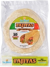 La Real Fajita Flour Tortilla, 8 inch -- 12 per case