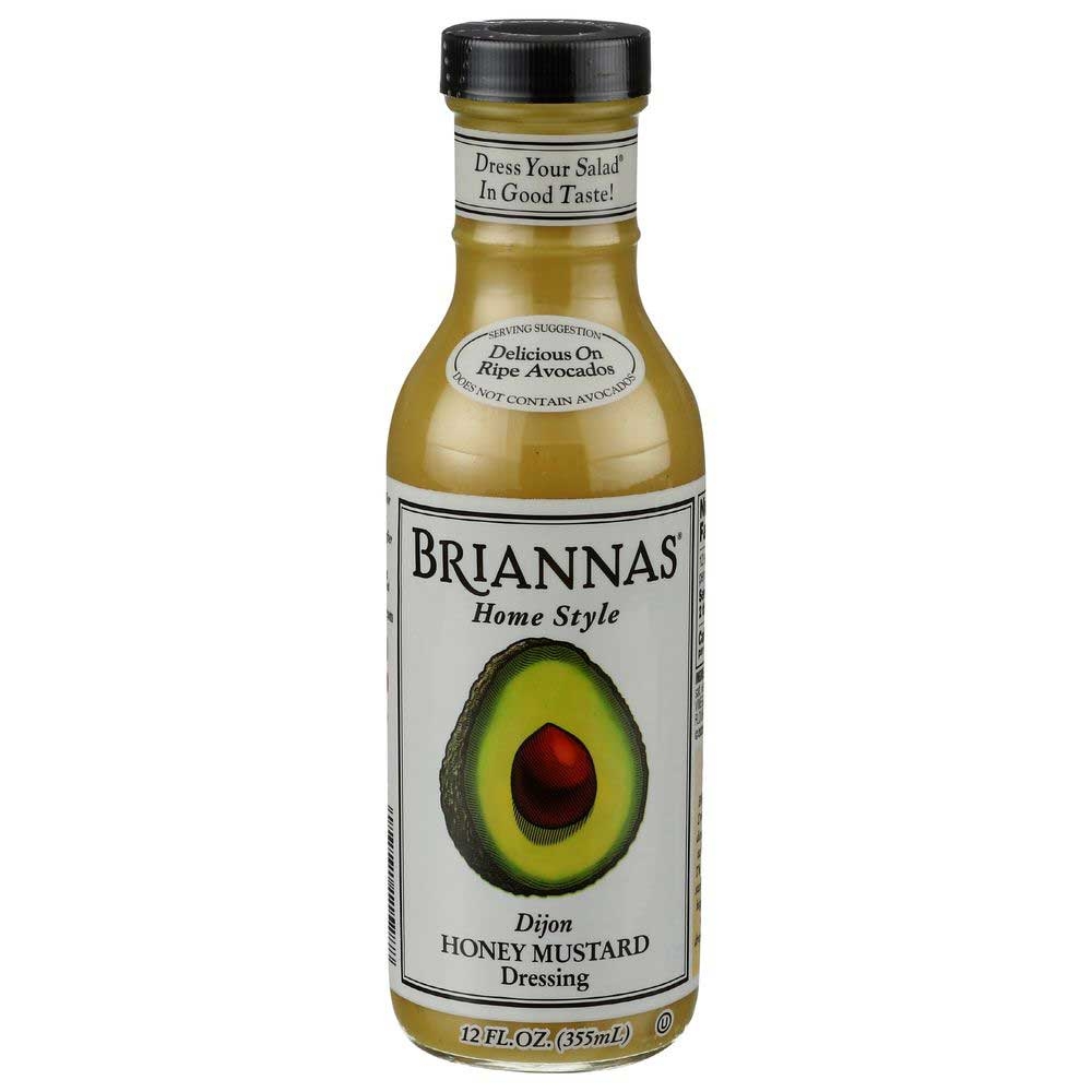 Briannas Dijon Honey Mustard Salad Dressing, 12 Ounce -- 6 per case.