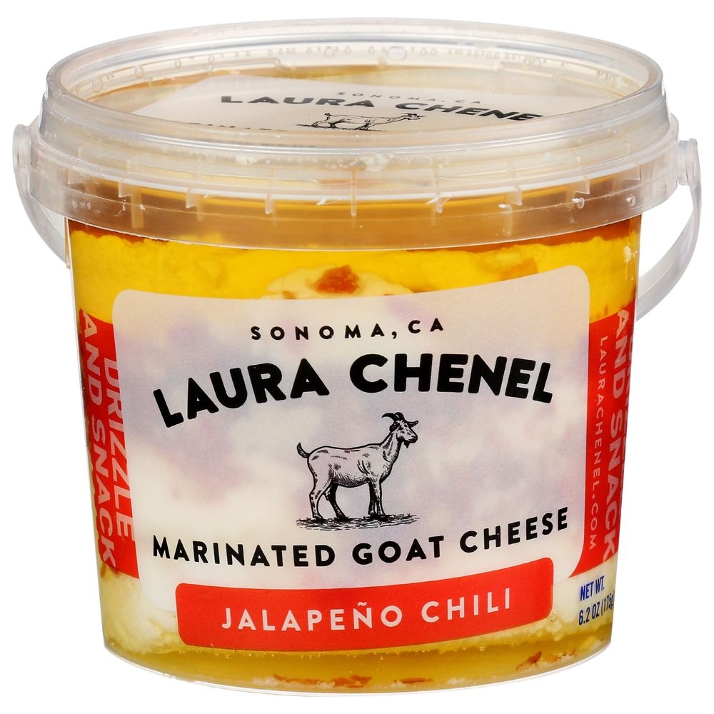Laura Chenels Jalapeno Chili Marinated Goat Cheese, 6.2 Ounce -- 9 per case