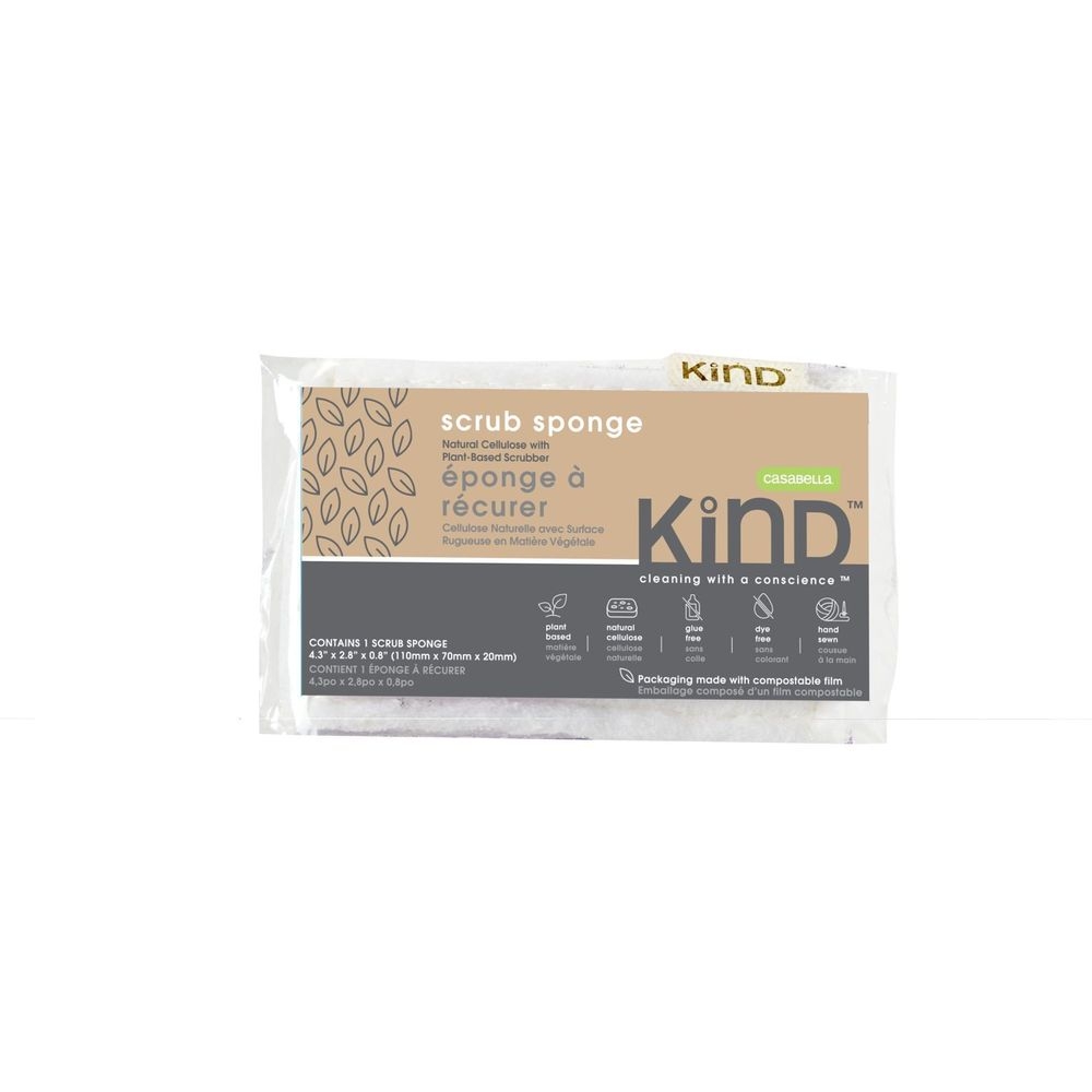 Casabella Kind Plant Based Scrubber Sponge -- 24 per case