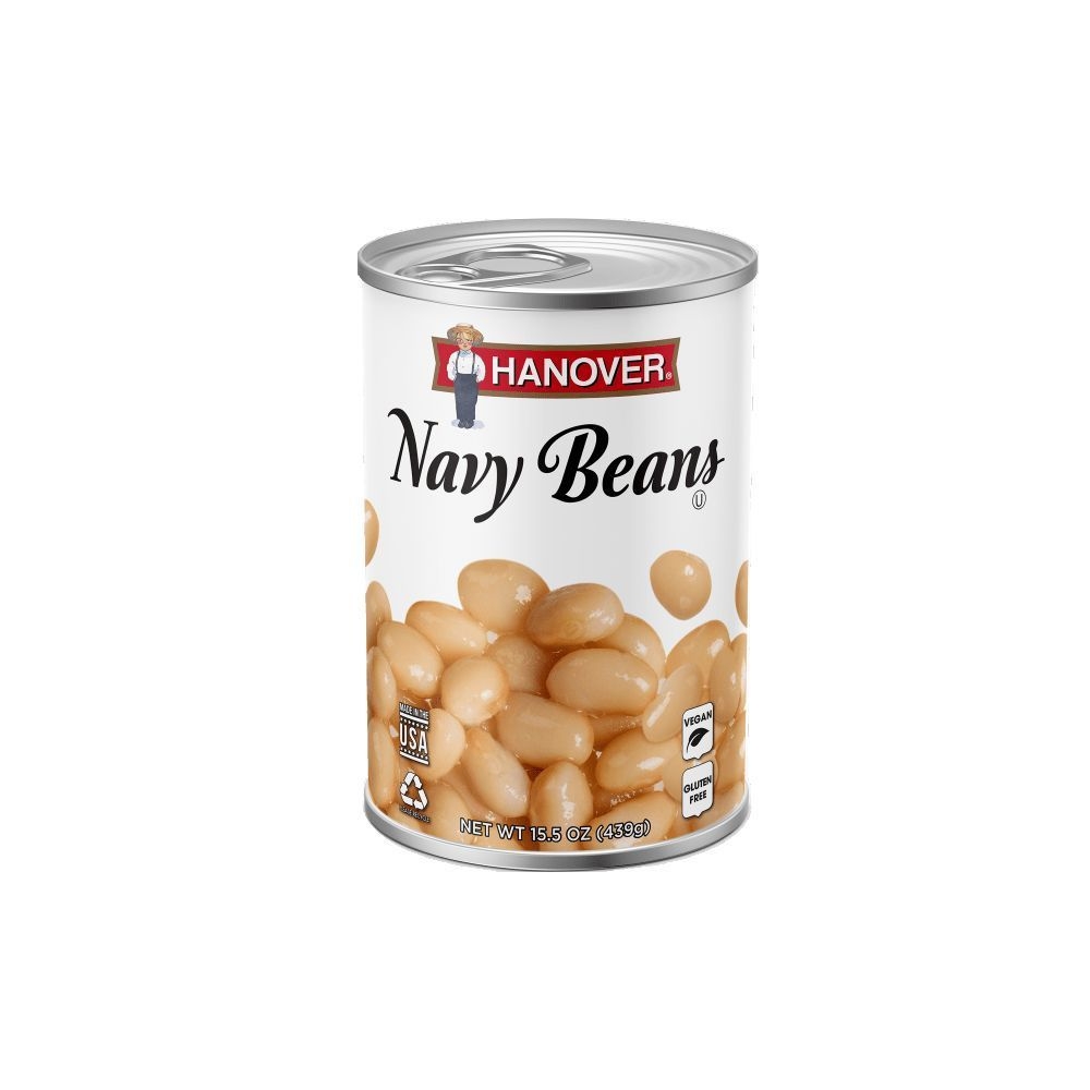 Hanover Navy Beans, 15.5 Ounce -- 24 per case