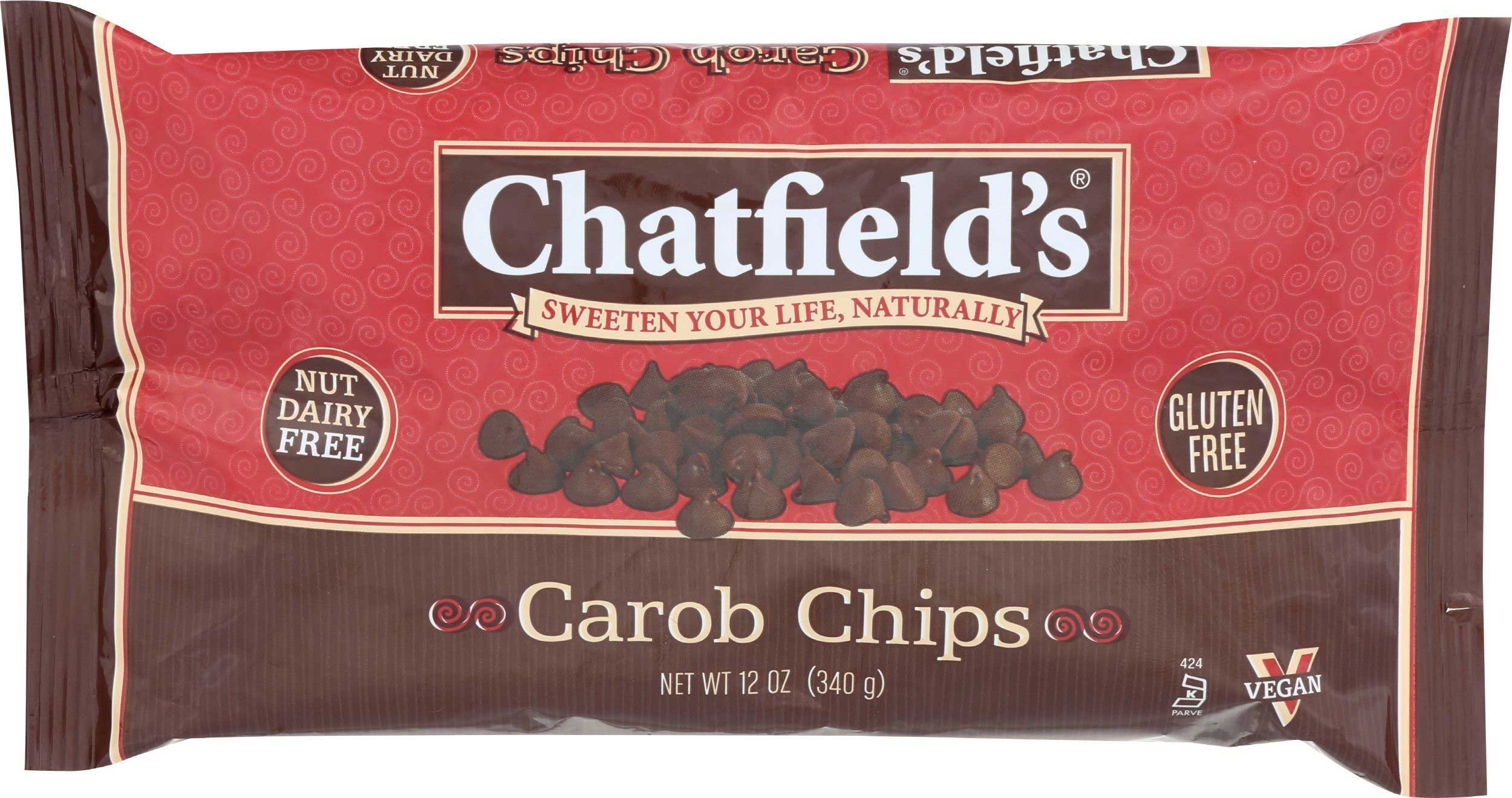 Chatfields Carob Chips, 12 Ounce -- 12 per case