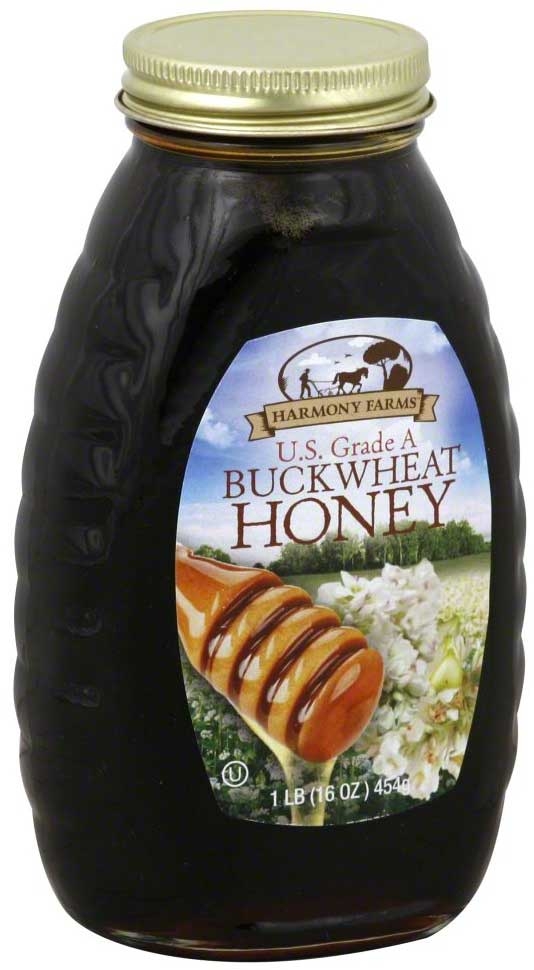 Harmony Farms Buckwheat Honey, 16 Ounce -- 6 per case